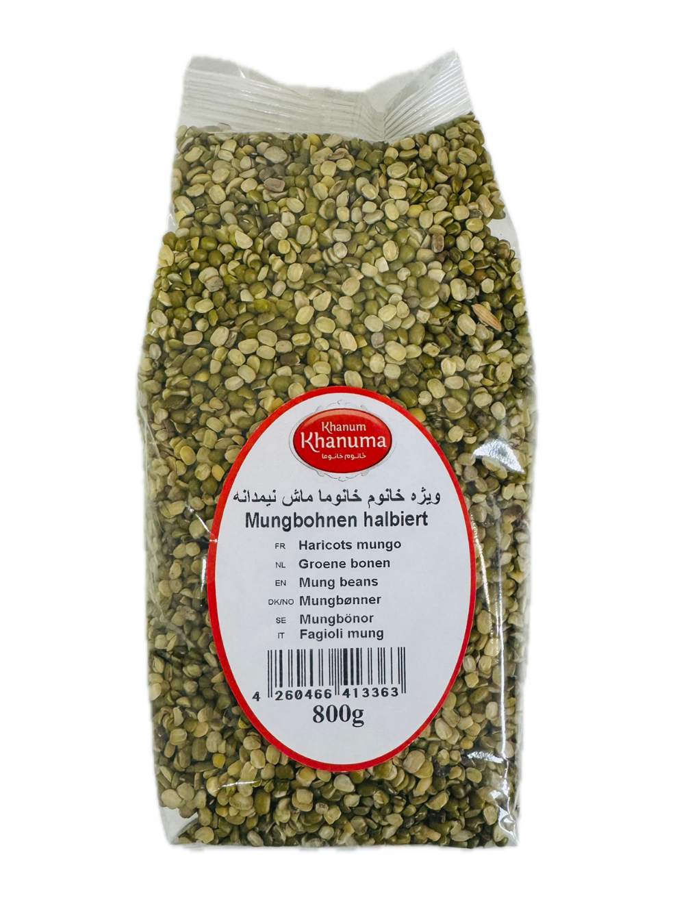 Halbierte Mung Bohnen 800gr. - Mash Nimdaneh