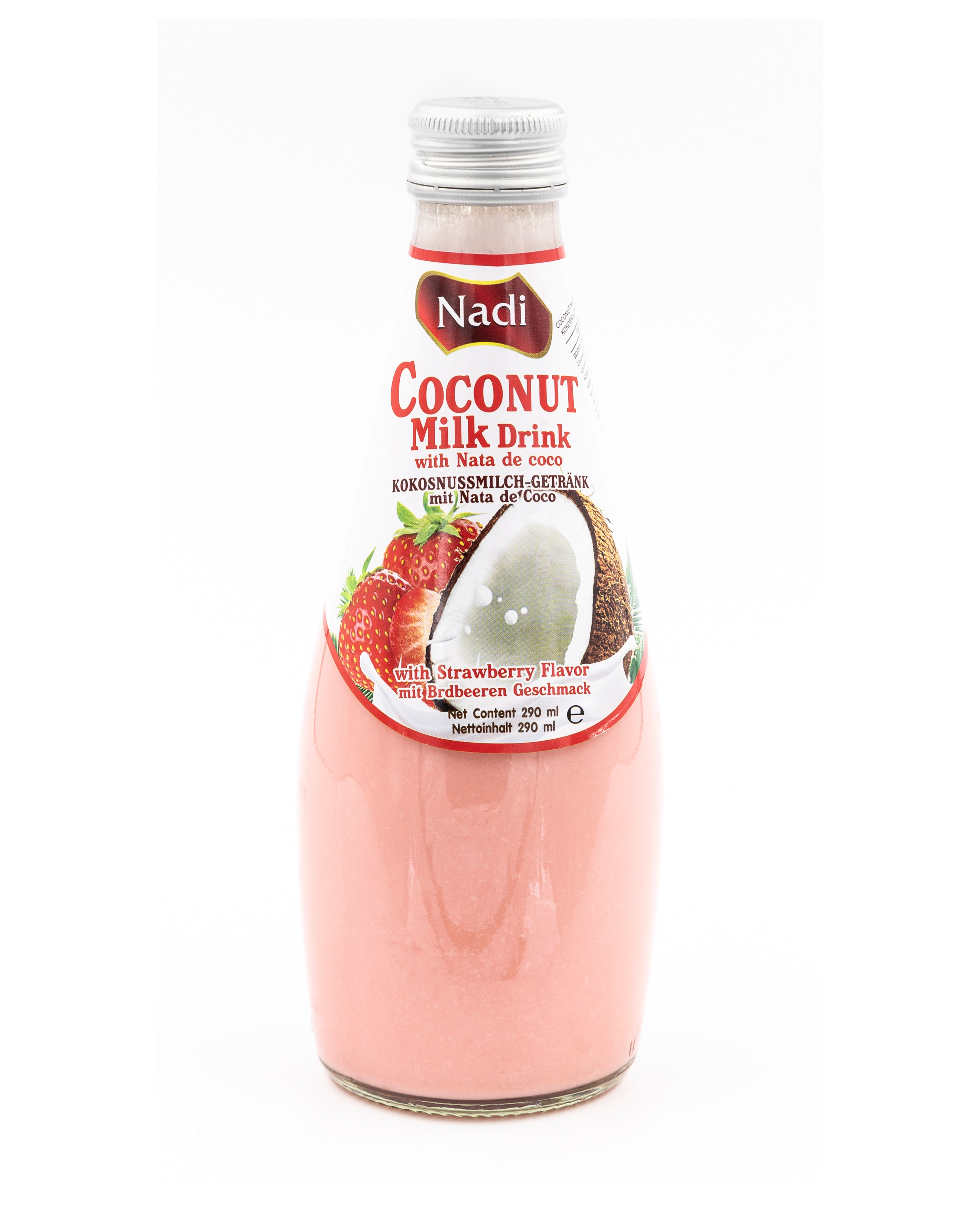 Kokosnussmilch mit Erdbeer- Nadi