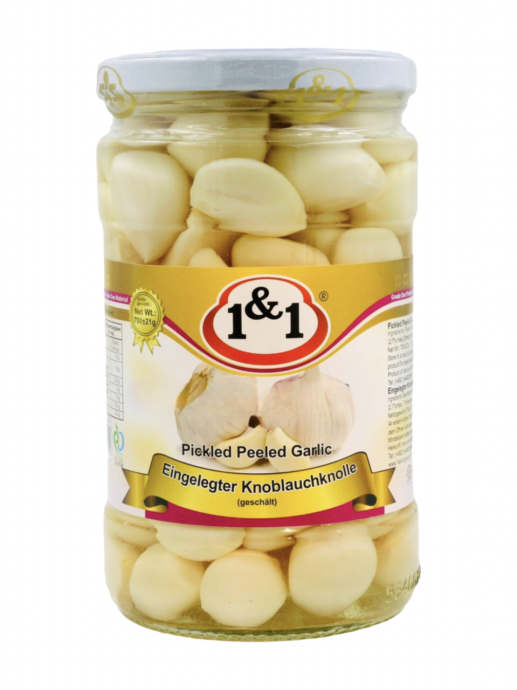 Eingelegter weiße Knoblauch - 1&1