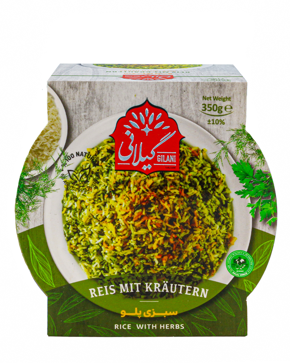 Reis mit Kräuter Gilani