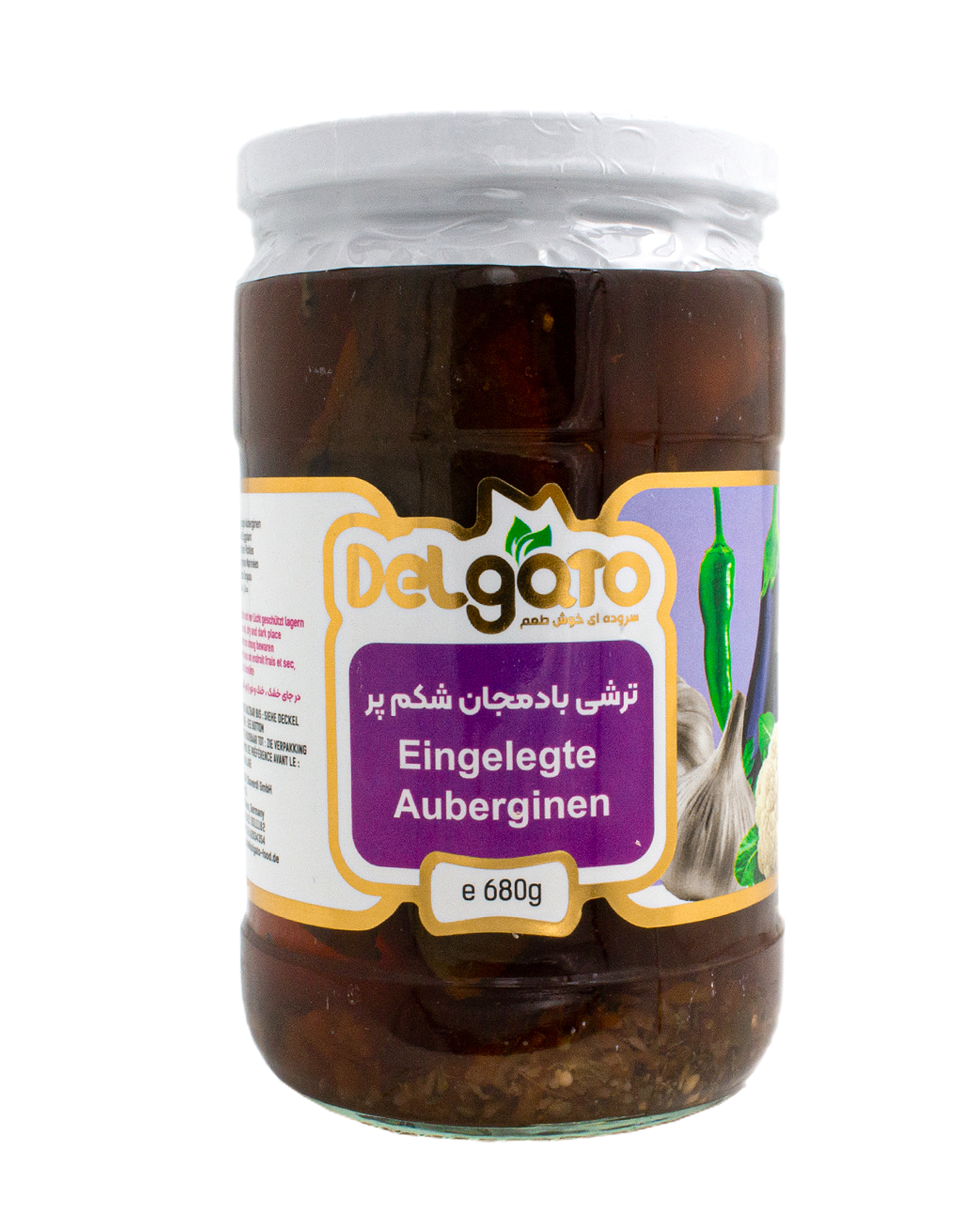 Gefüllte Auberginen eingelegt - Delgato