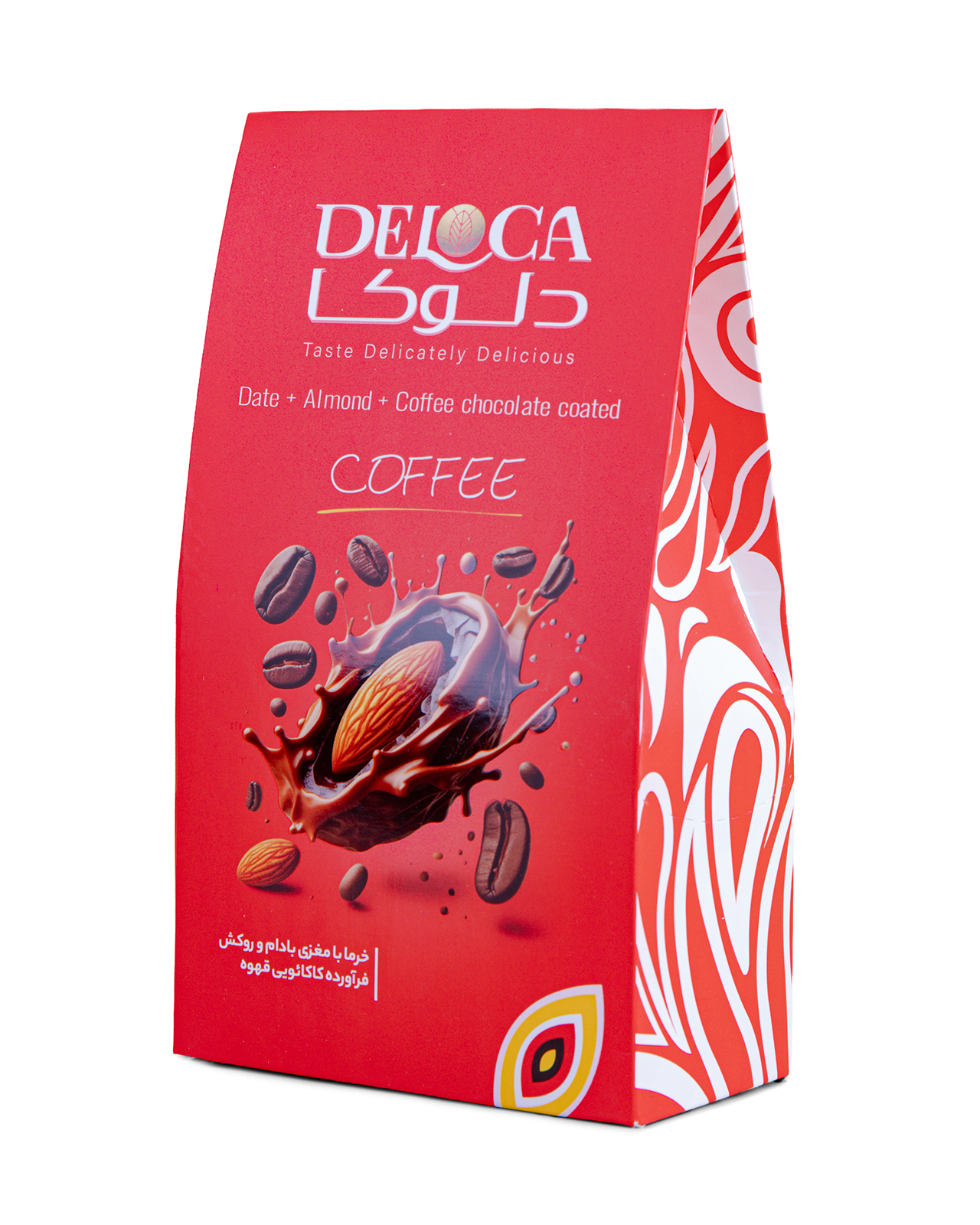 Datteln mit Mandelkernen und Kaffee-Kakaoüberzug - Deloca